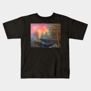 Dark Waterfall Kids T-Shirt